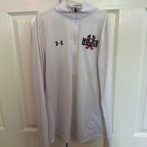 White long sleeve hoco lax quarter zip